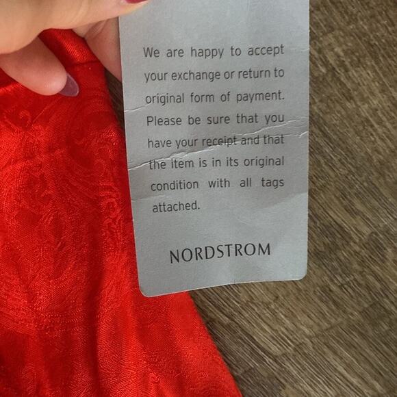 NWT Anthropologie Naplan Sea Road MIDI Red Dress Size M - Picture 6 of 10